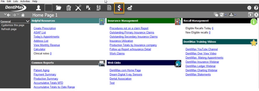 DentiMax payment screen